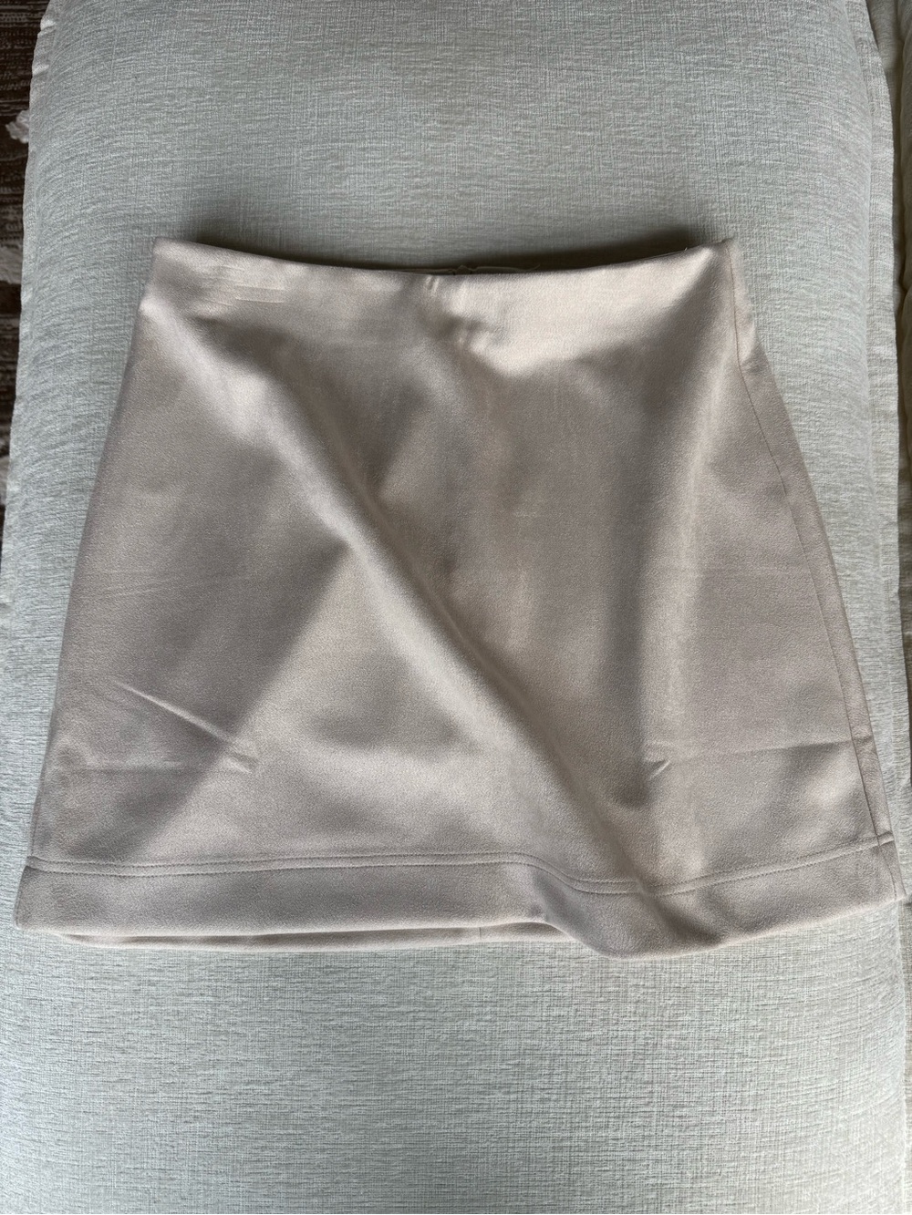 Pink Lily Tan A-Line Mini Skirt for Work